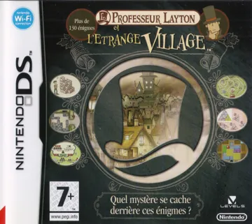 Professor Layton and the Curious Village (Europe) (En,Fr,De,Es,It) (Demo) (Kiosk) box cover front